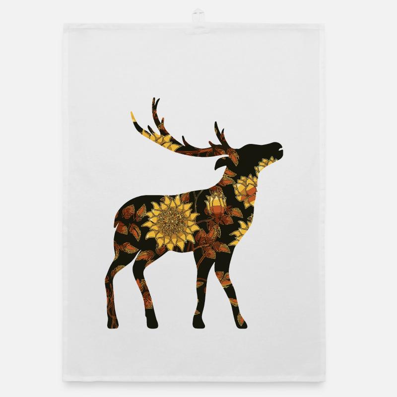 Deer Organic dish towel
