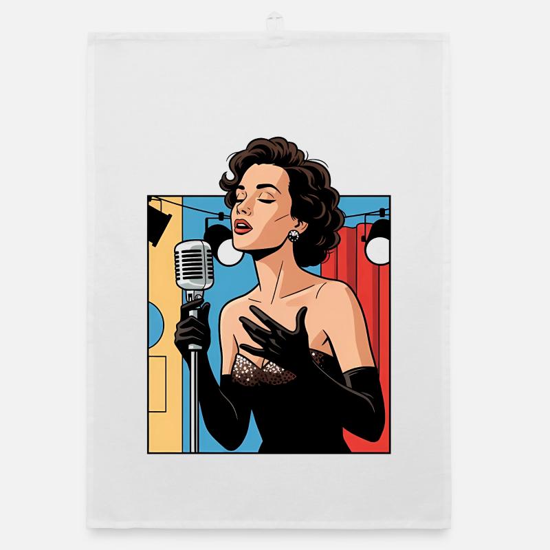 Glamorous stage voice Organic dish towel