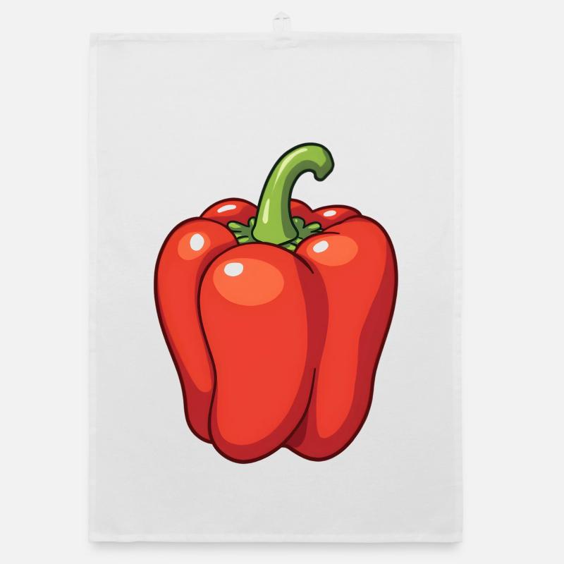 Red peppers Organic dish towel