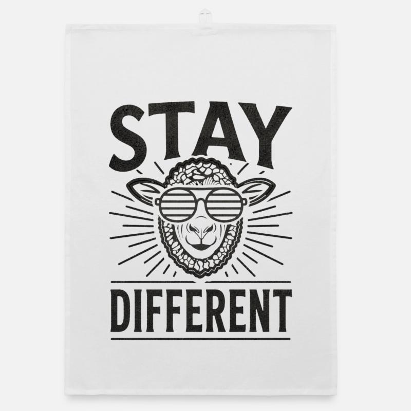 Stay Different Nerd Humor Organic Geschirrtuch