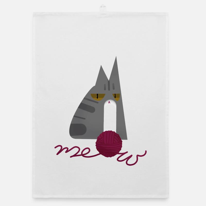 Chaton (gris) Torchon bio