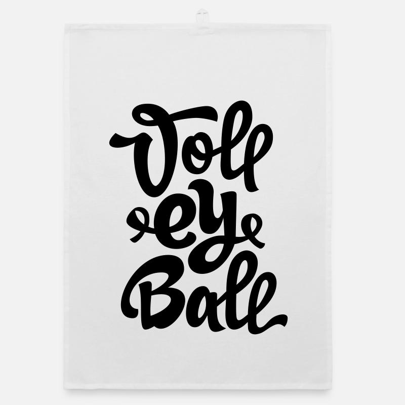 volleyball 1c Organic dish towel