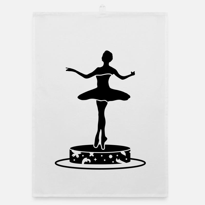 Boîte à musique avec Danseuse chiffre Torchon bio