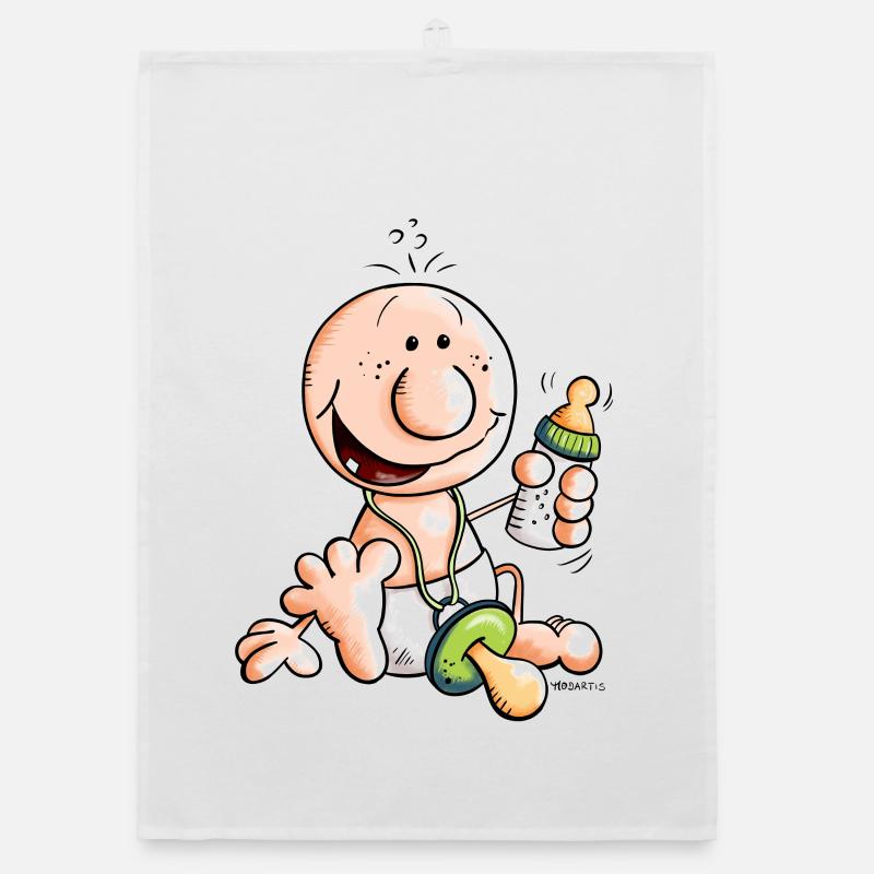 Bébé heureux Torchon bio