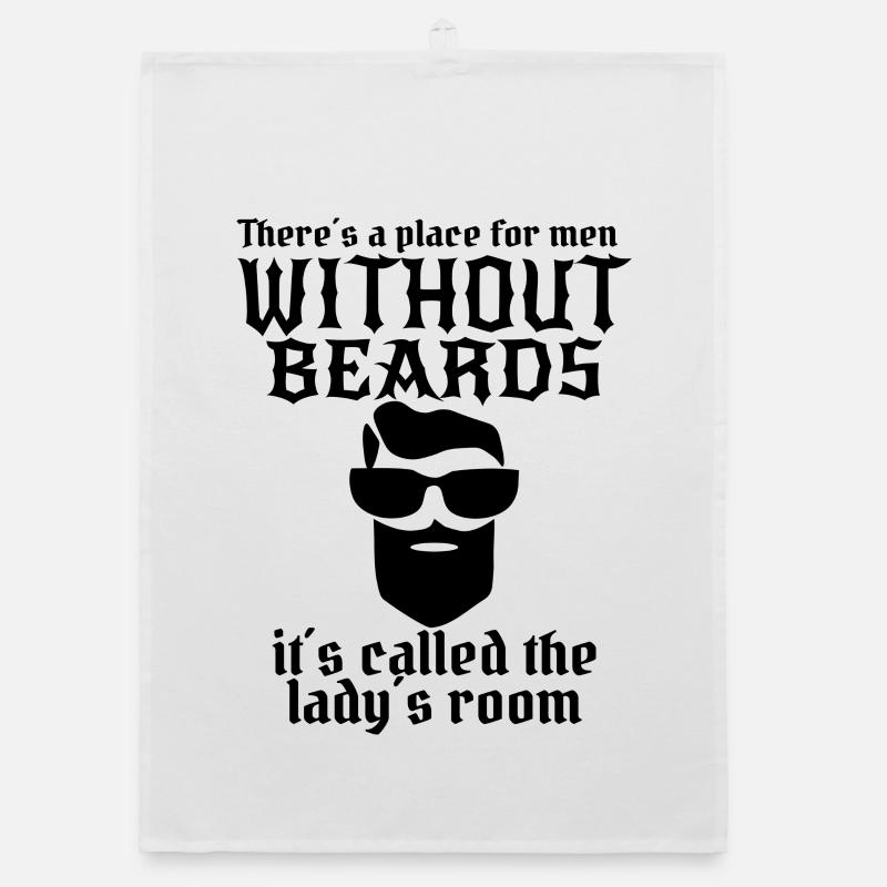 Man with beard Organic dish towel