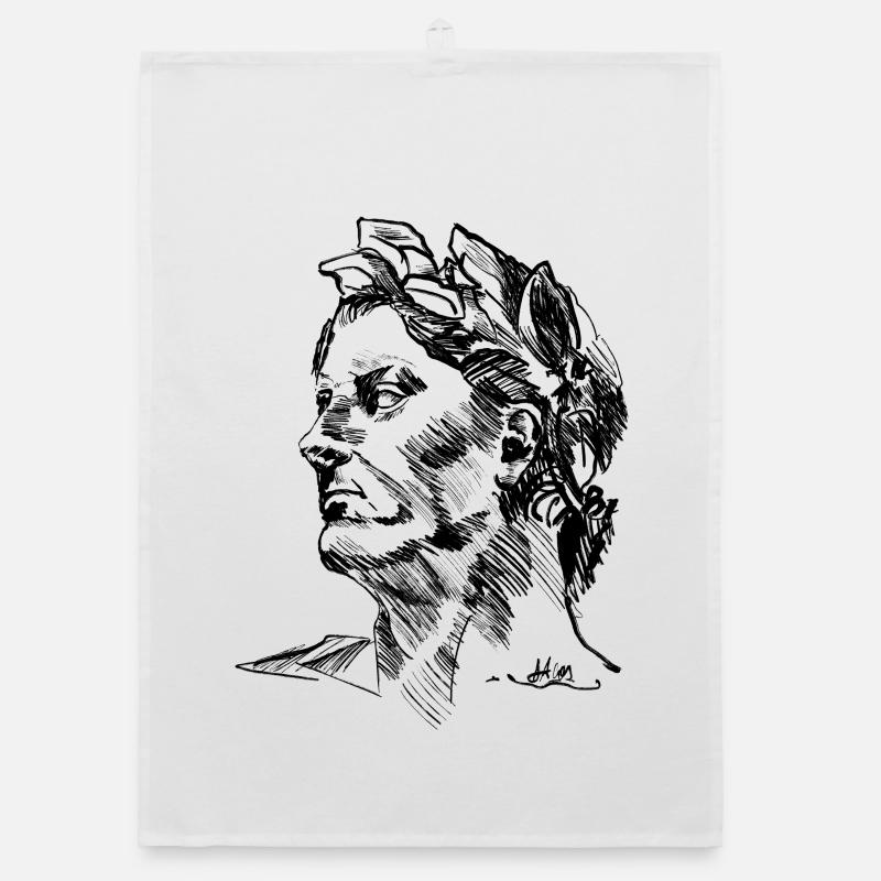 JULIUS DRAWING von Chris Detection Organic Geschirrtuch