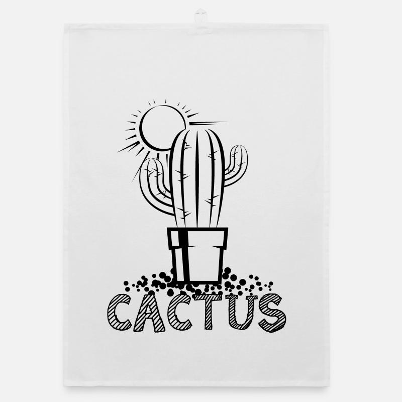 Cactus Cactus Cactus Symbole Sable Désert Graphique Torchon bio