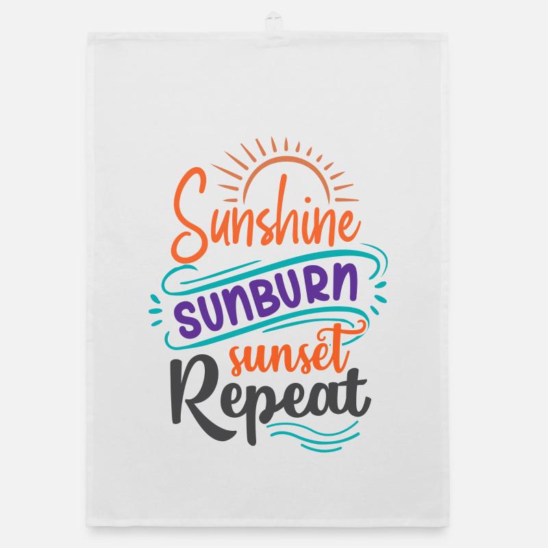 Soleil Coup De Soleil Coucher De Soleil Répéter Torchon bio