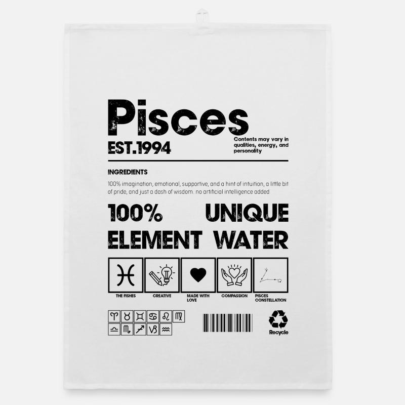 Pisces 1994 Organic dish towel