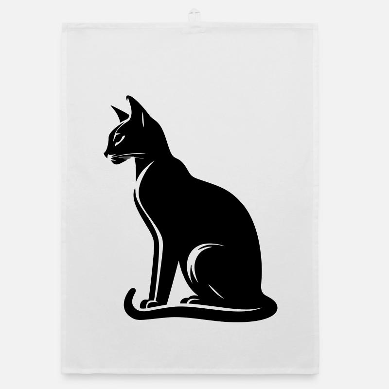Abessiner Katze Organic Geschirrtuch