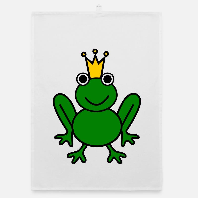 Frog. anniversary. Anniversary Decade Organic dish towel
