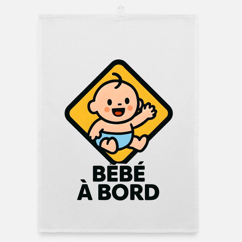 Bébé à Bord Icône Douce Torchon bio