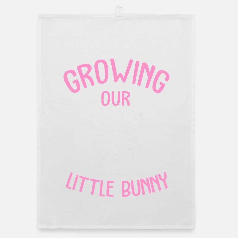Werdende Mutter Ostern Gender Reveal Organic Geschirrtuch