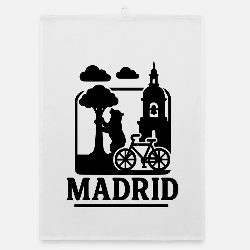 madrid wahrzeichen Organic Geschirrtuch