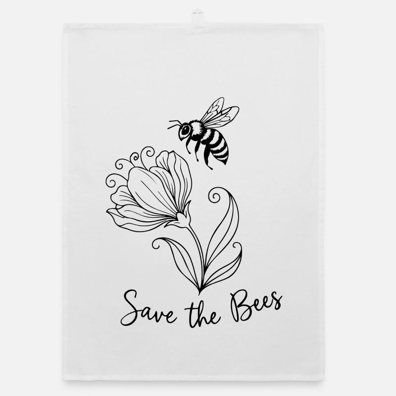 Save the bees Organic dish towel