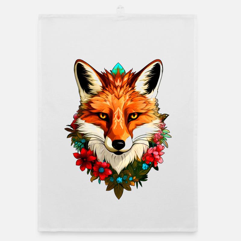 Füchse Style Organic Geschirrtuch