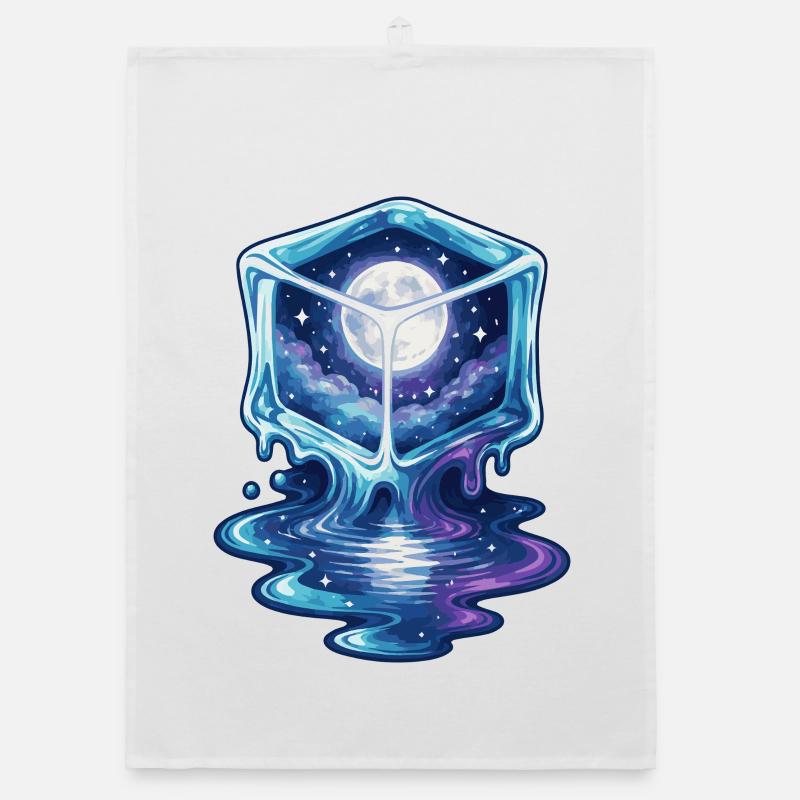 Cosmic Icecube Galaxy Organic dish towel