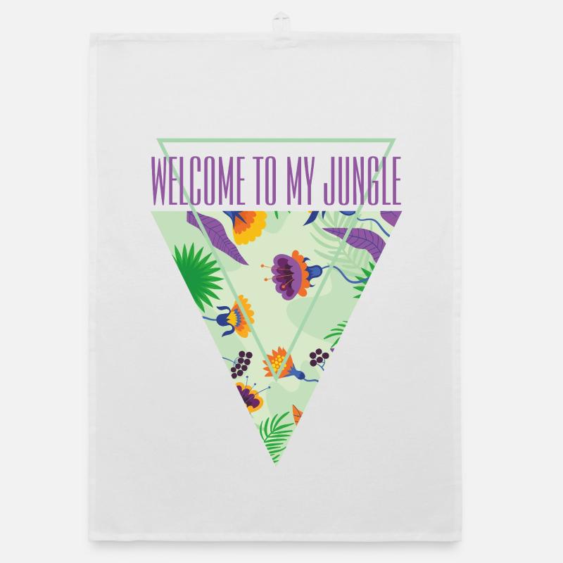 Willkommen im Dschungel Organic Geschirrtuch