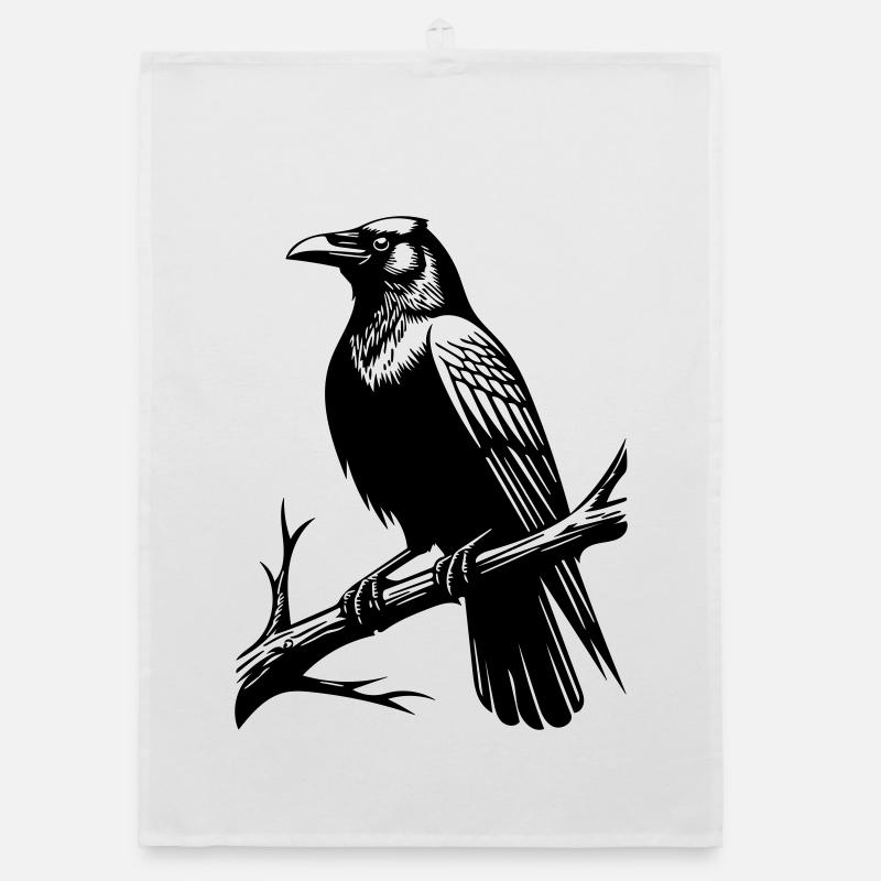 Krähe Organic Geschirrtuch