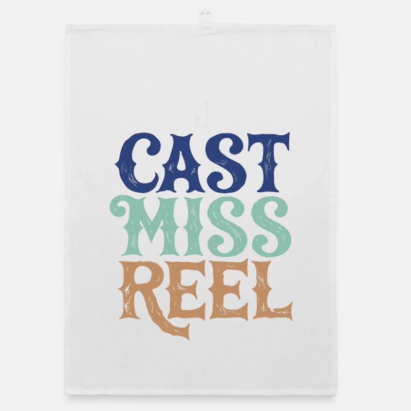 Cast Miss Reel Retro Peach Organic dish towel