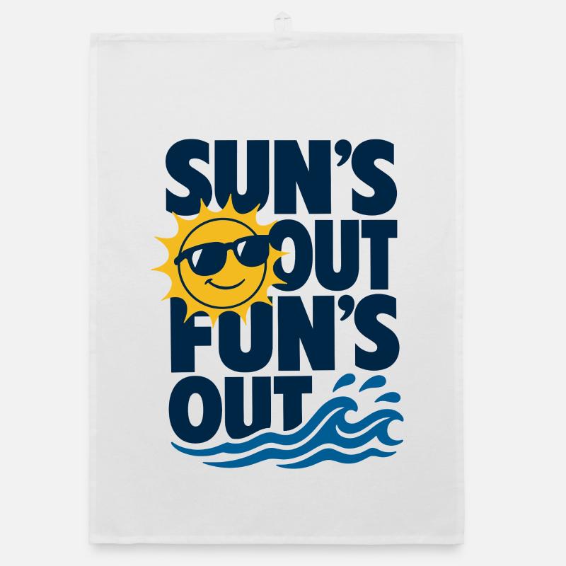Suns Out Funs Out Sommer Organic Geschirrtuch