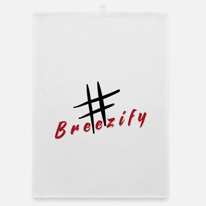 Slogan de l’étiquette de trappe Breezify Torchon bio