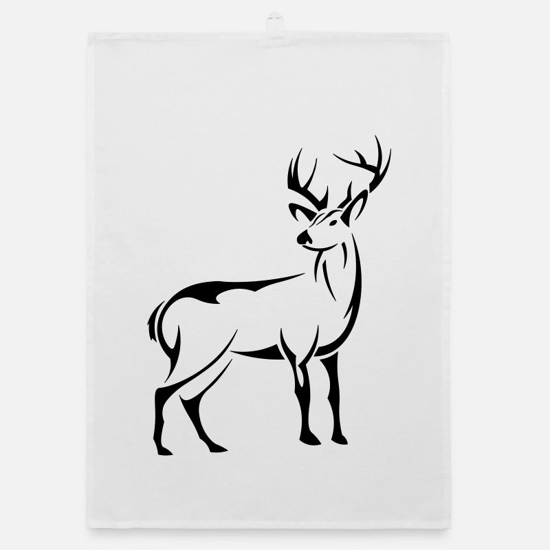 Schöner Hirsch Organic Geschirrtuch