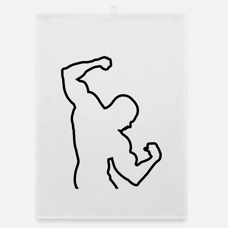 Bodybuilding Organic Geschirrtuch