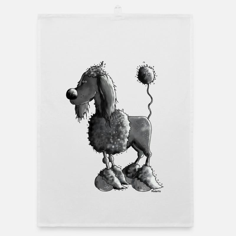 Dufter Pudel - Hund Organic Geschirrtuch