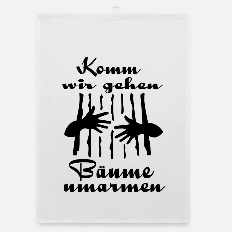 Bäume Umarmen Organic Geschirrtuch