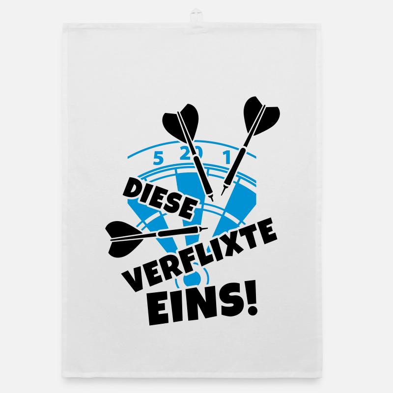 humor dart dartscheibe Organic Geschirrtuch