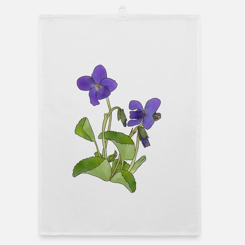 violet Organic dish towel