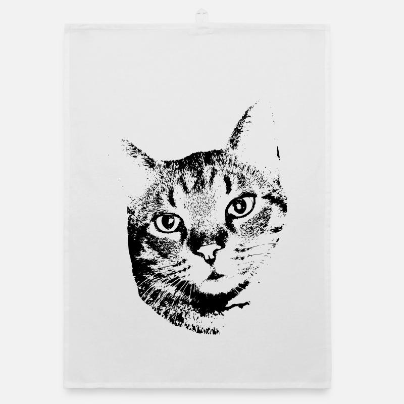 Katze Kätzchen Katzenshirt Geschenk Organic Geschirrtuch