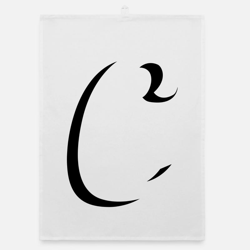 Letter C, Name, der Buchstabe C Organic Geschirrtuch