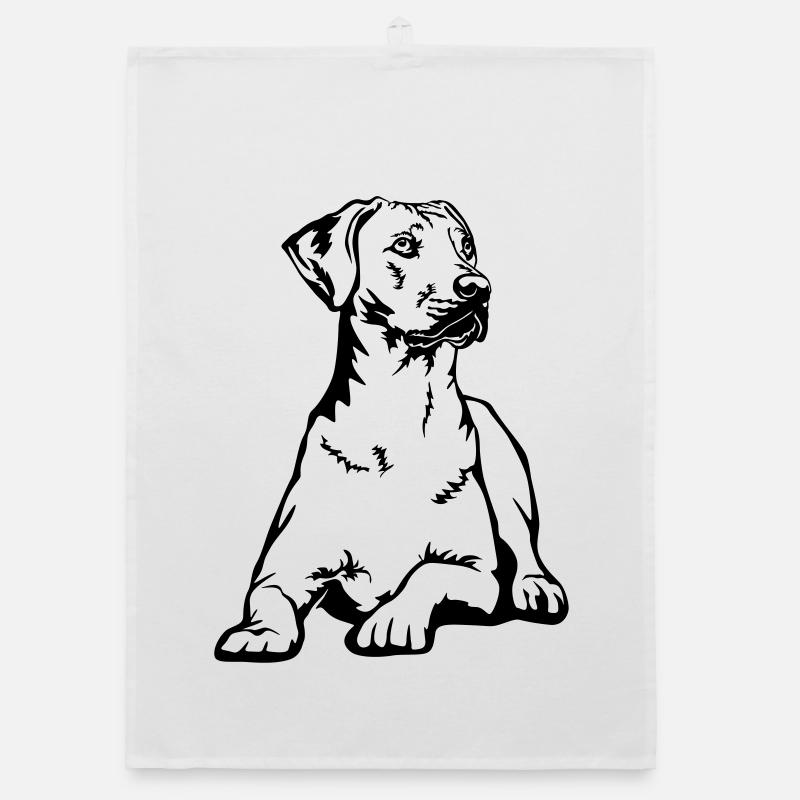 Rhodesian Ridgeback Organic Geschirrtuch