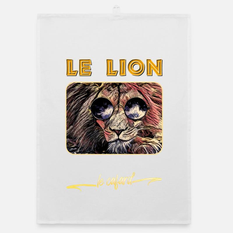 Le lion ne s'associe pas avec le cafard - Réplique Torchon bio