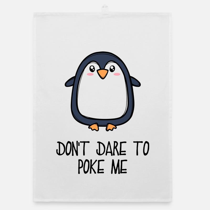 Cool Tier Vogel Statement Pinguin Südpol Organic Geschirrtuch