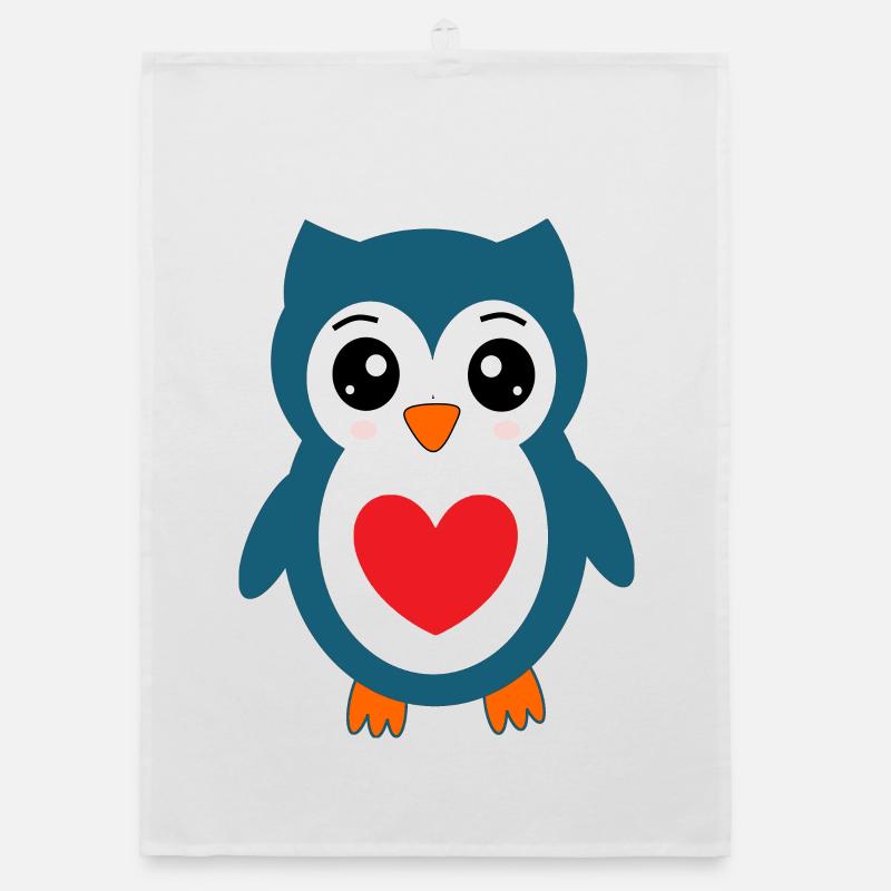 Owl Blue Owl Organic dish towel