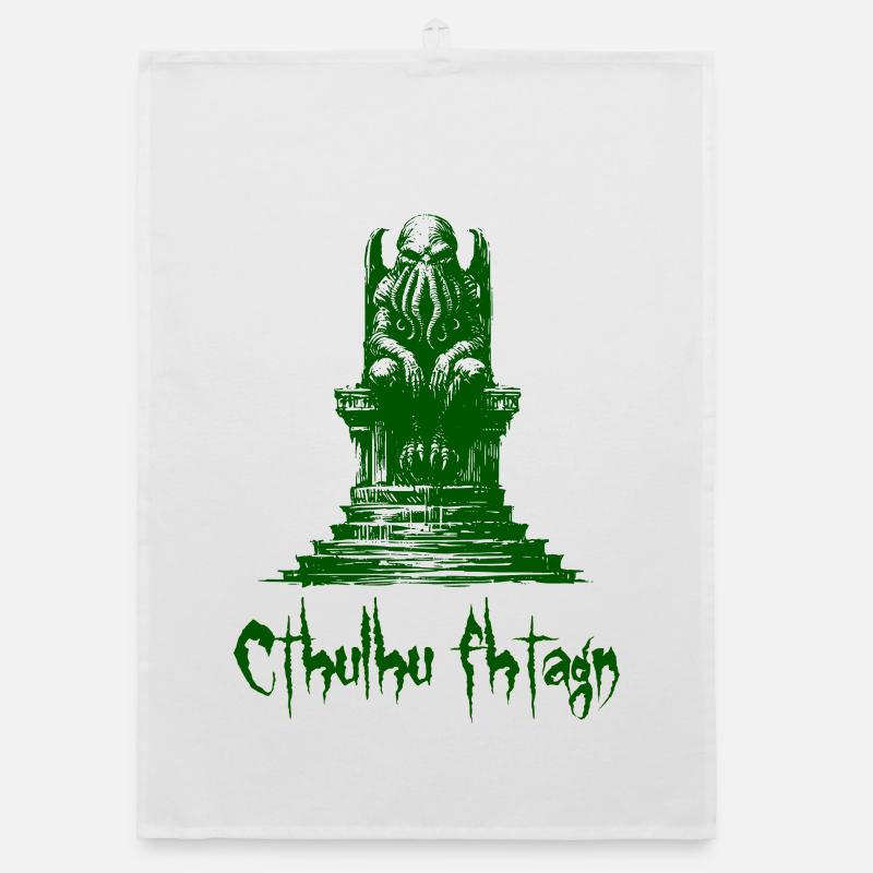Statue von Cthulhu Organic Geschirrtuch