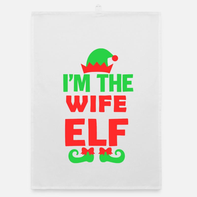 Ich bin die Ehefrau Elf Organic Geschirrtuch