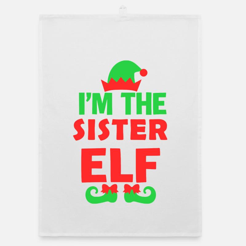 I'm the Sister Elf Organic dish towel