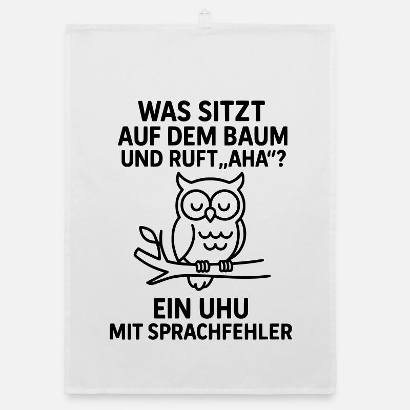 uhu sprachfehler witz Organic Geschirrtuch
