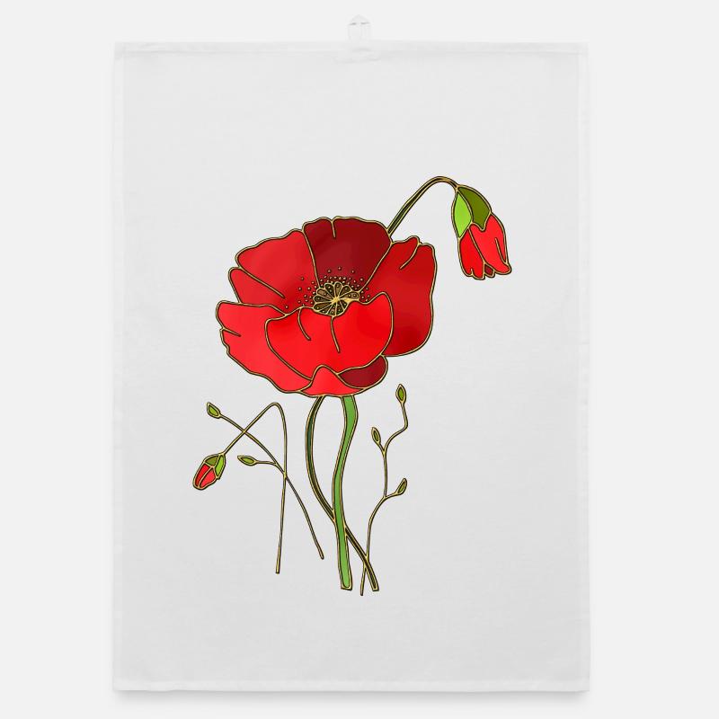 Blumen Organic Geschirrtuch