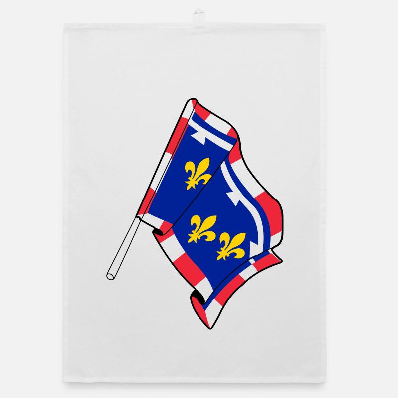 Drapeau du Centre-Val de la Loire Torchon bio