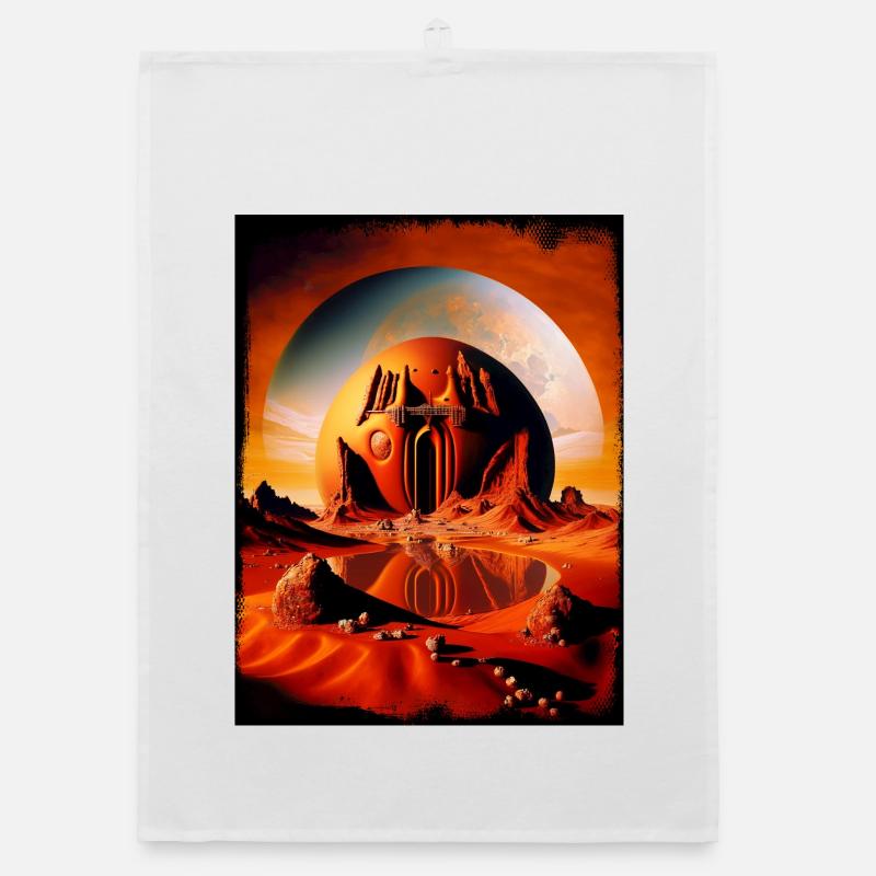 Temple de la Lune Rouge Sphère du Désert Torchon bio