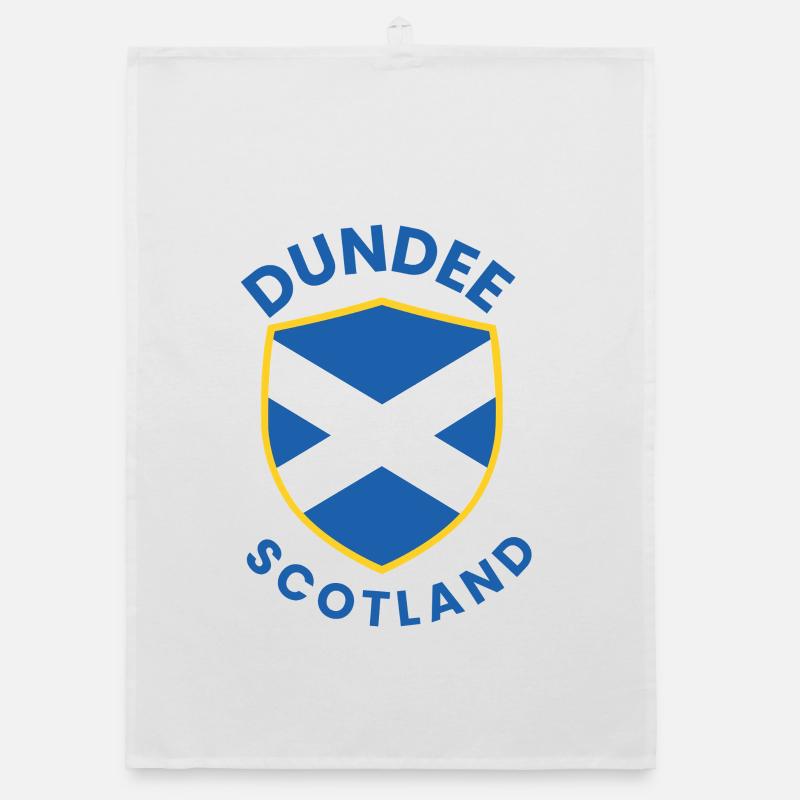 Dundee Shield Saltire Wappen Organic Geschirrtuch