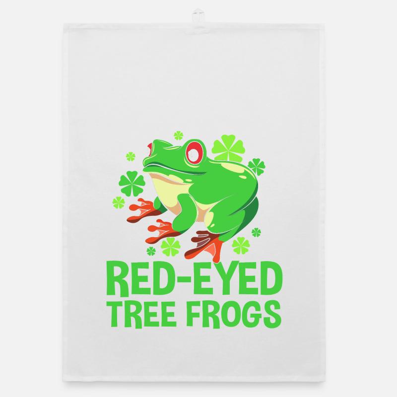 Frosch Laubfrosch Organic Geschirrtuch