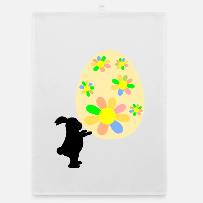 Easter Bunny Bunny Easter Gifts Easter Eggs Organic dish towel