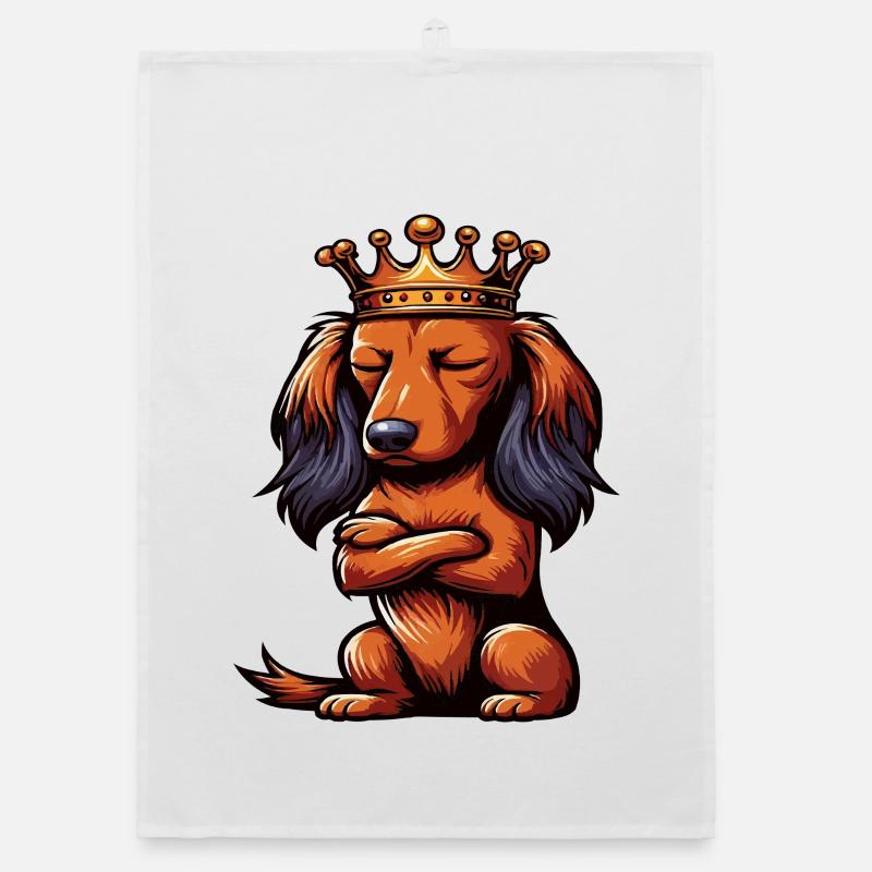 Teckel à poil long Teckel Teckel Teckel Torchon bio