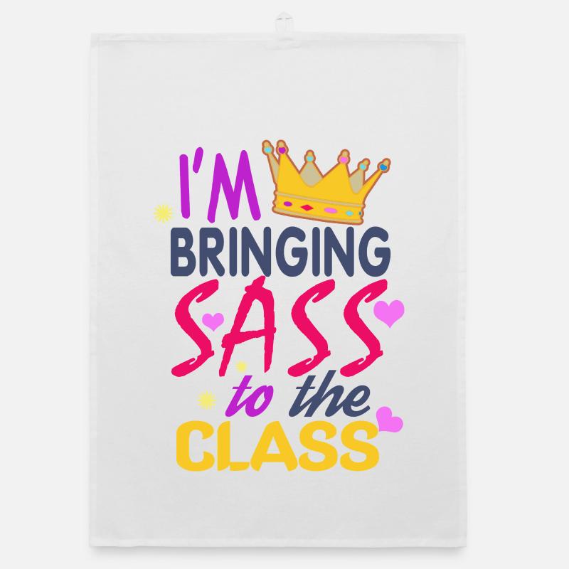 Bringing Sass to the Class Crown Organic Geschirrtuch